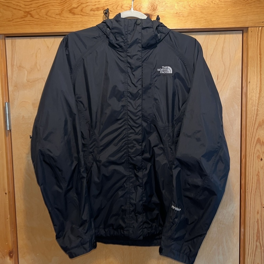 Black M Womens North Face Rain Jacket